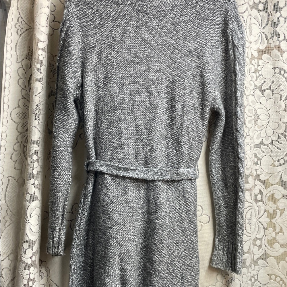 Faded Glory Women's Gray Cable Knit Cardigan - Picture 7 of 8